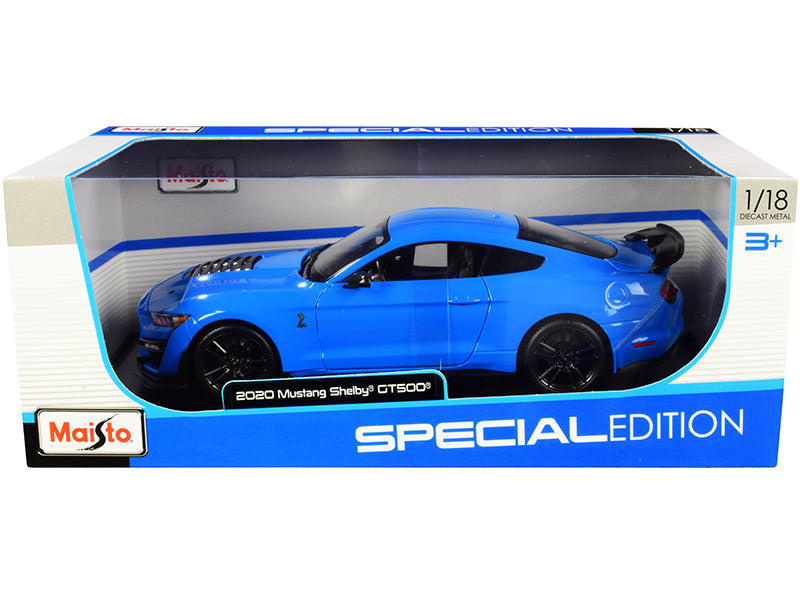 2020 Ford Mustang Shelby GT500 Light Blue "Special Edition" 1/18 Diecast Model Car