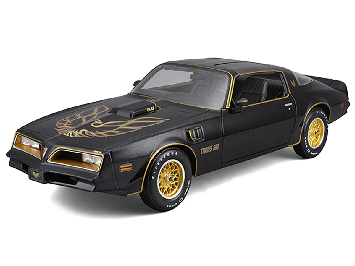 1978 Pontiac Firebird Trans Am Black Metallic with Hood Graphics "Special Edition" Series 1/18 Diecast Model Car