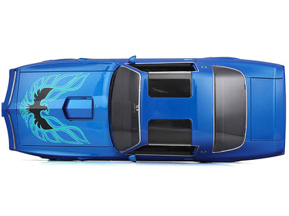 1978 Pontiac Firebird Trans Am Blue Metallic with Hood Graphics "Special Edition" Series 1/18 Diecast Model Car