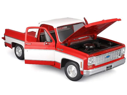 1974 Chevrolet C10 Cheyenne Super Pickup Truck Red and White "Special Edition" Series 1/18 Diecast Model Car