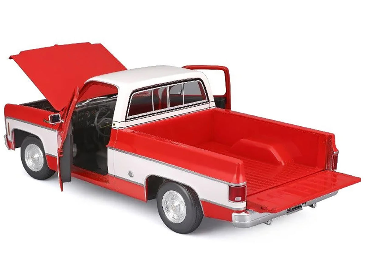 1974 Chevrolet C10 Cheyenne Super Pickup Truck Red and White "Special Edition" Series 1/18 Diecast Model Car
