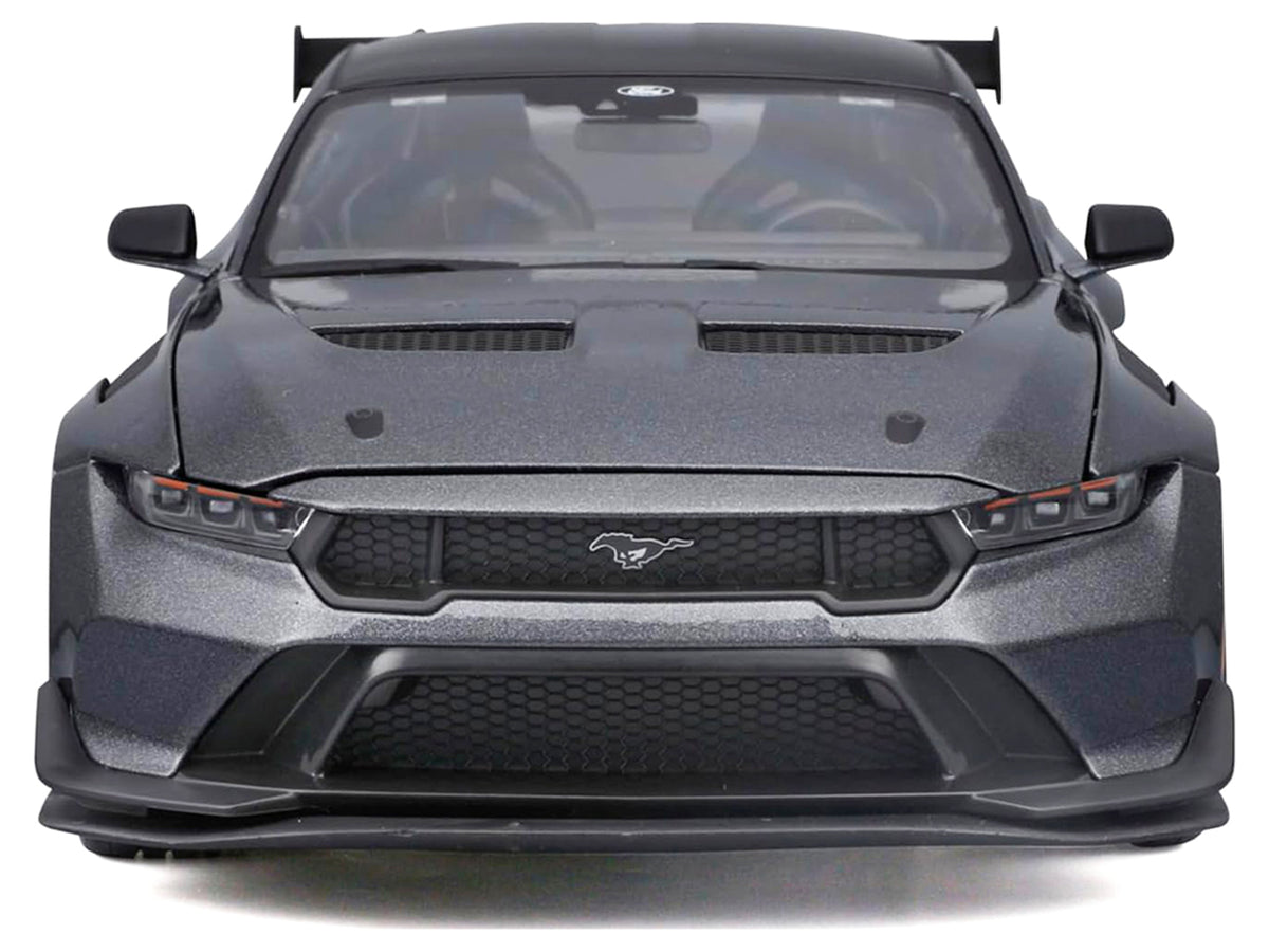 2025 Ford Mustang GTD Dark Gray Metallic with Black Top "Special Edition" Series 1/18 Diecast Model Car