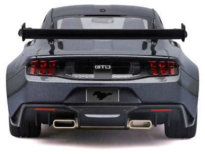 2025 Ford Mustang GTD Dark Gray Metallic with Black Top "Special Edition" Series 1/18 Diecast Model Car
