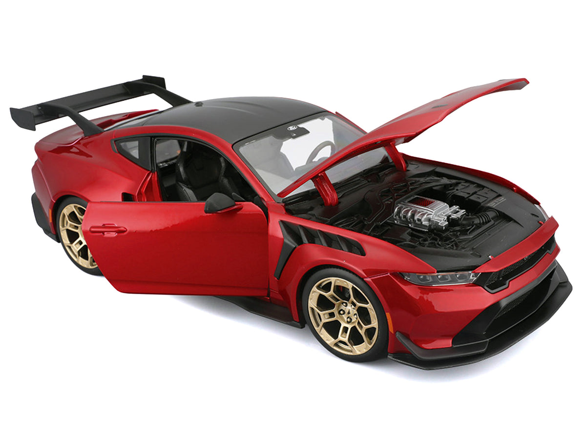 2025 Ford Mustang GTD Red Metallic with Black Top "Special Edition" Series 1/18 Diecast Model Car