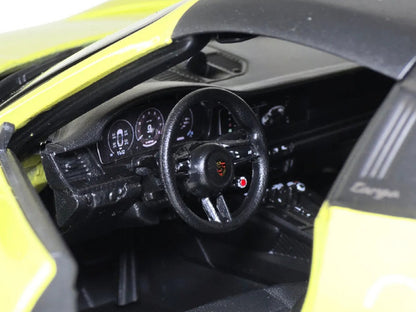 Porsche 911 Targa 4 GTS (992.2) Yellow with Black Top "Special Edition" Series 1/18 Diecast Model Car