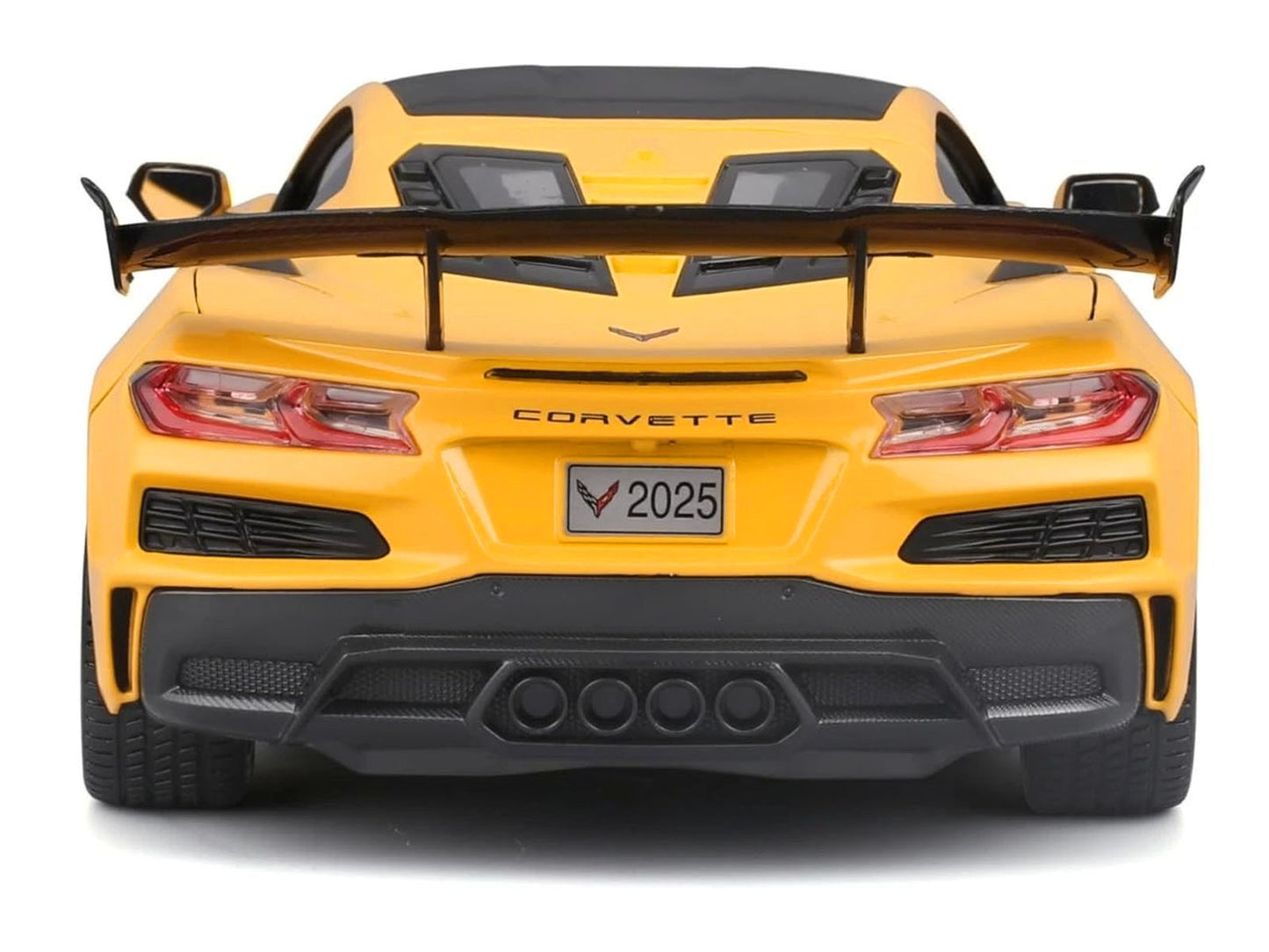 Chevrolet Corvette ZR1 Coupe Yellow with Carbon Top "Special Edition" Series 1/18 Diecast Model Car
