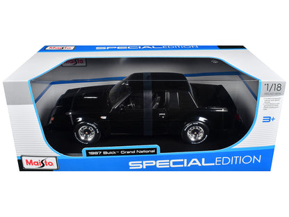 1987 Buick Grand National Black "Special Edition" Series 1/18 Diecast Model Car