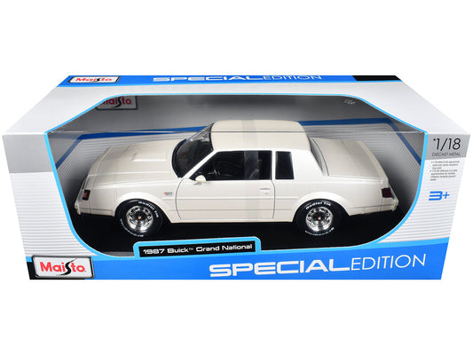 1987 Buick Grand National White Metallic "Special Edition" Series 1/18 Diecast Model Car