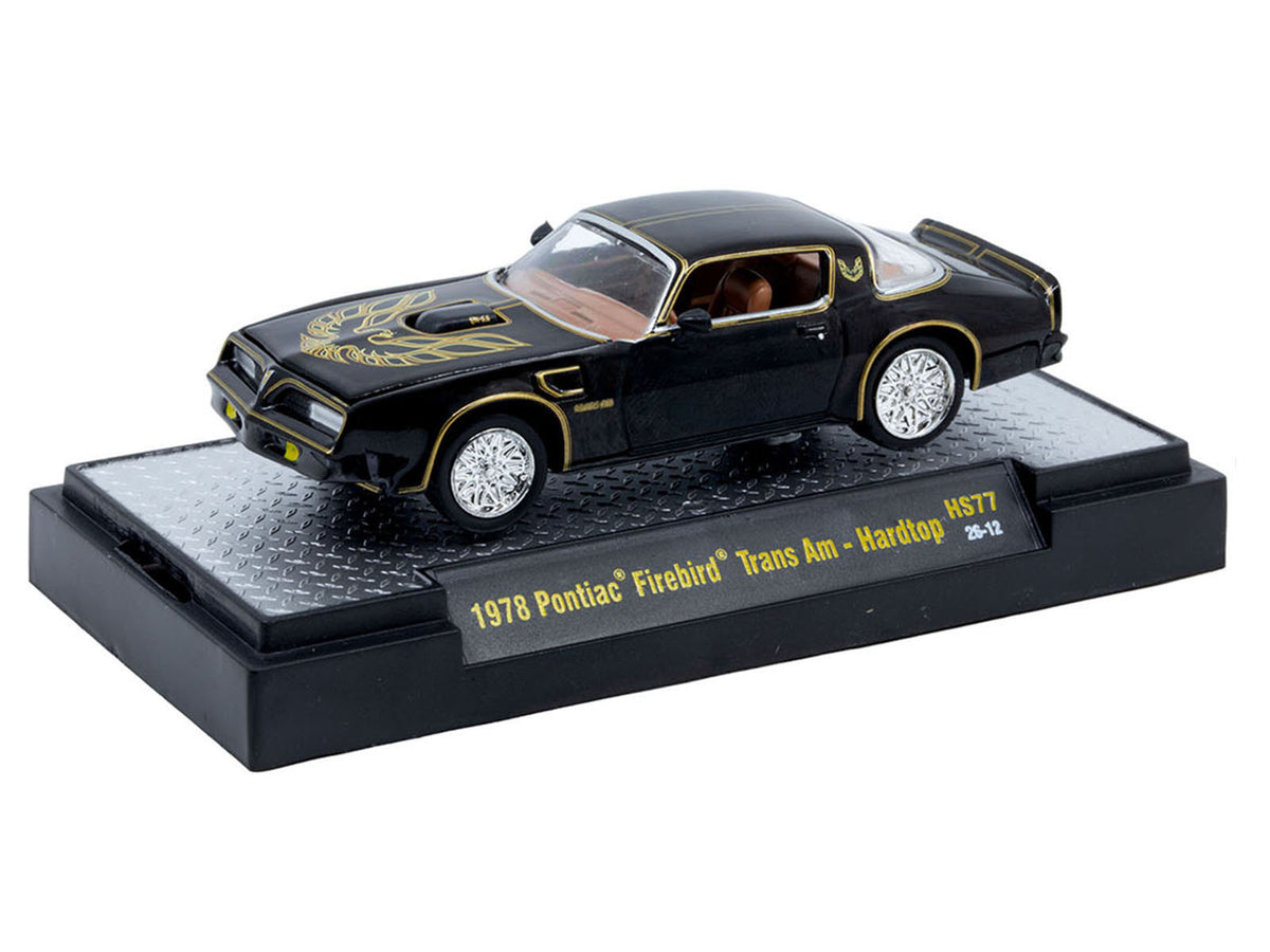 1978 Pontiac Firebird Trans Am Black with Hood Graphics Limited Edition to 12650 pieces Worldwide 1/64 Diecast Model Car