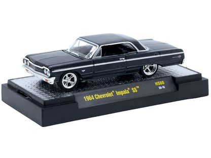 1964 Chevrolet Impala SS Black Metallic Limited Edition to 14102 pieces Worldwide 1/64 Diecast Model Car