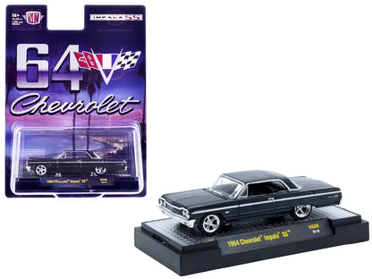 1964 Chevrolet Impala SS Black Metallic Limited Edition to 14102 pieces Worldwide 1/64 Diecast Model Car