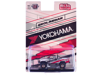 1985 Toyota SR5 4×4 Pickup Truck #85 "Yokohama" White with Black Top and Red and Black Graphics Limited Edition to 8250 pieces Worldwide 1/64 Diecast Model Car
