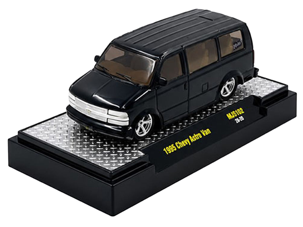 1995 Chevrolet Astro Van "Slow & Low" Black Limited Edition to 6720 pieces Worldwide 1/64 Diecast Model Car