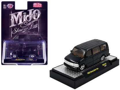 1995 Chevrolet Astro Van "Slow & Low" Black Limited Edition to 6720 pieces Worldwide 1/64 Diecast Model Car