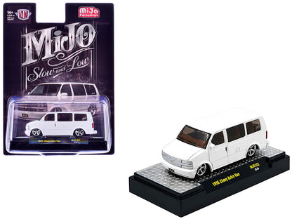 1995 Chevrolet Astro Van "Slow & Low" White Limited Edition to 6720 pieces Worldwide 1/64 Diecast Model Car