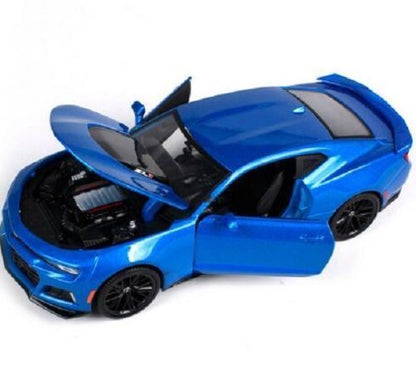 2017 Chevrolet Camaro ZL1 Blue Metallic 1/24 Diecast Model Car