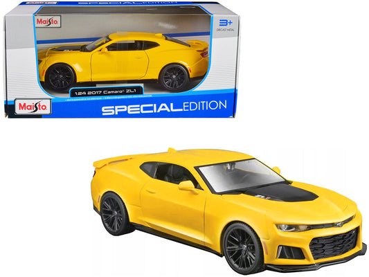 2017 Chevrolet Camaro ZL1 Yellow Metallic "Special Edition" 1/24 Diecast Model Car