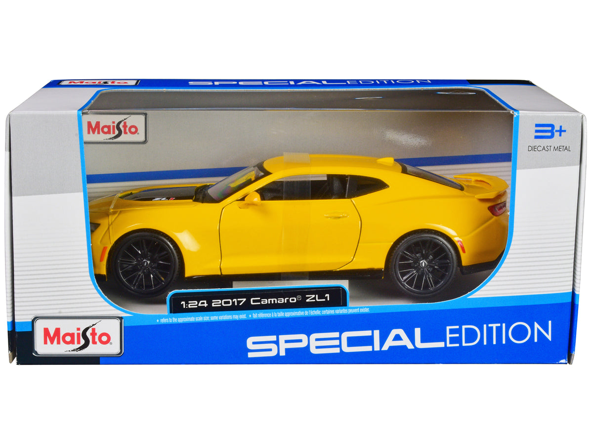 2017 Chevrolet Camaro ZL1 Yellow Metallic "Special Edition" 1/24 Diecast Model Car