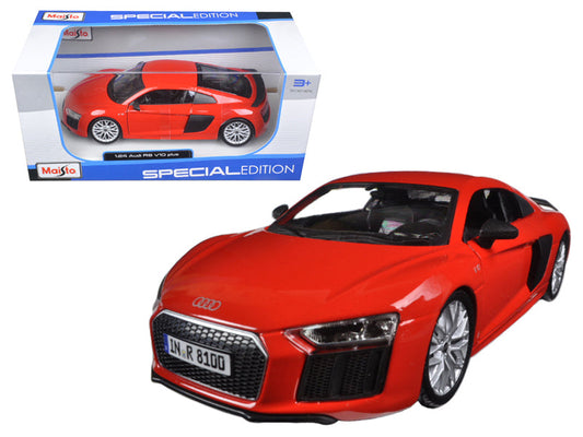 Audi R8 V10 Plus Red Special Edition 1/24 Diecast Model Car