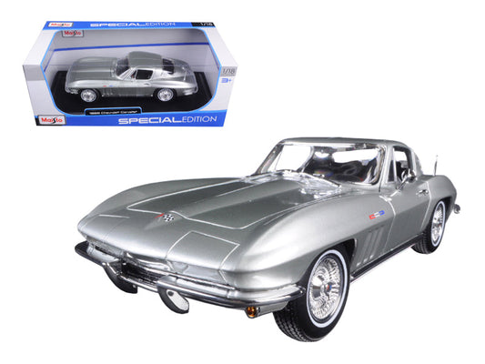 1965 Chevrolet Corvette Silver "Special Edition" 1/18 Diecast Model Car