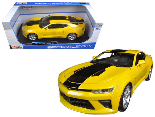 2016 Chevrolet Camaro SS Yellow 1/18 Diecast Model Car