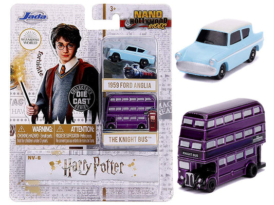 "Harry Potter" 2 piece Set "Nano Hollywood Rides" Diecast Models