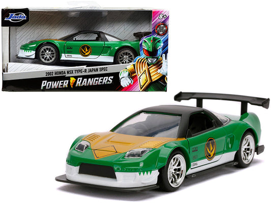 2002 Honda NSX Type-R Japan Spec Green Ranger "Power Rangers" 1/32 Diecast Model Car