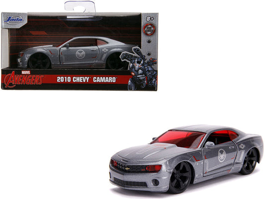 2010 Chevrolet Camaro Silver "War Machine" "Avengers" "Marvel" Series 1/32 Diecast Model Car