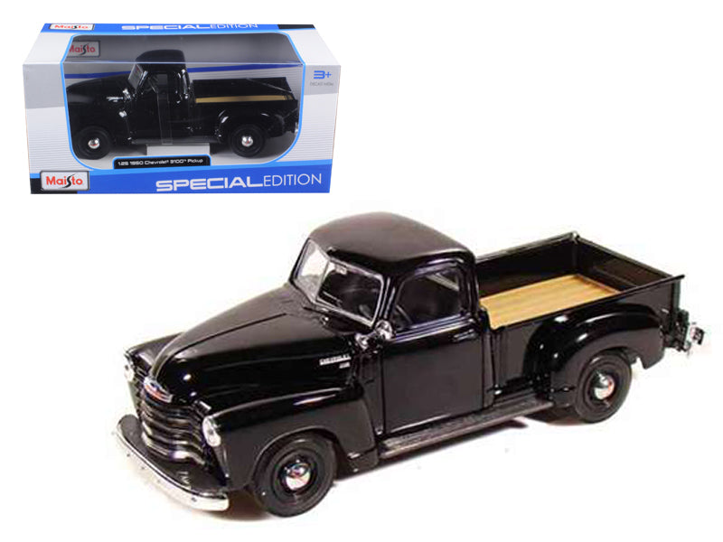1950 Chevrolet 3100 Pickup Truck Black 1/25 Diecast Model Car
