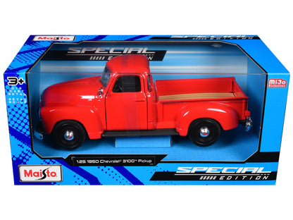 1950 Chevrolet 3100 Pickup Truck Omaha Orange 1/25 Diecast  Model Car