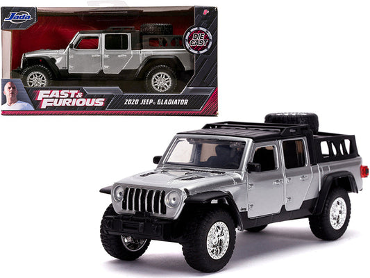 2020 Jeep Gladiator Pickup Truck Silver with Black Top "Fast & Furious" Movie 1/32 Diecast Model Car