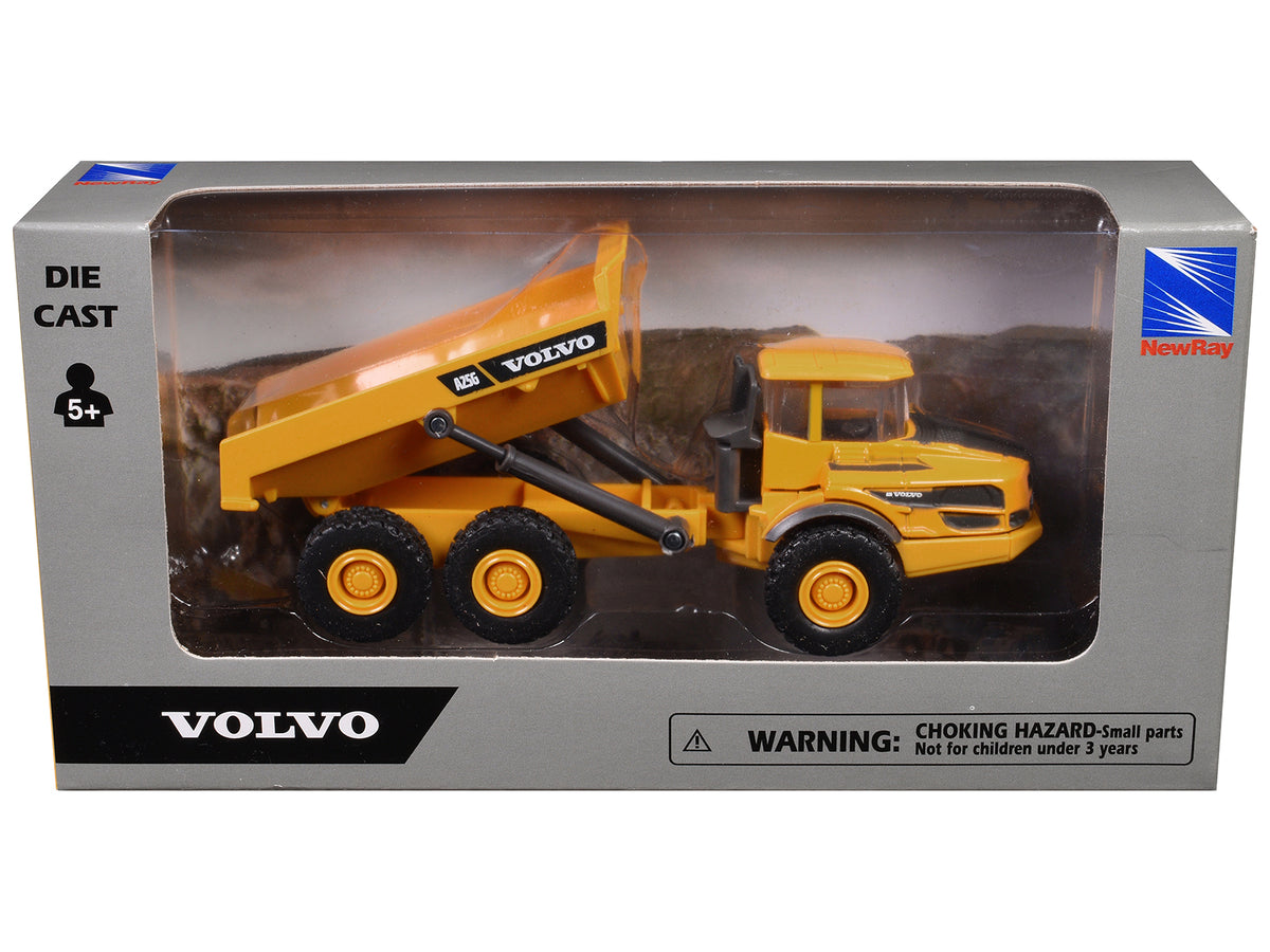 Volvo A25G Dump Truck Yellow Diecast Model