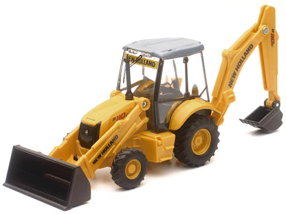New Holland B110C Backhoe Loader Yellow Diecast Model