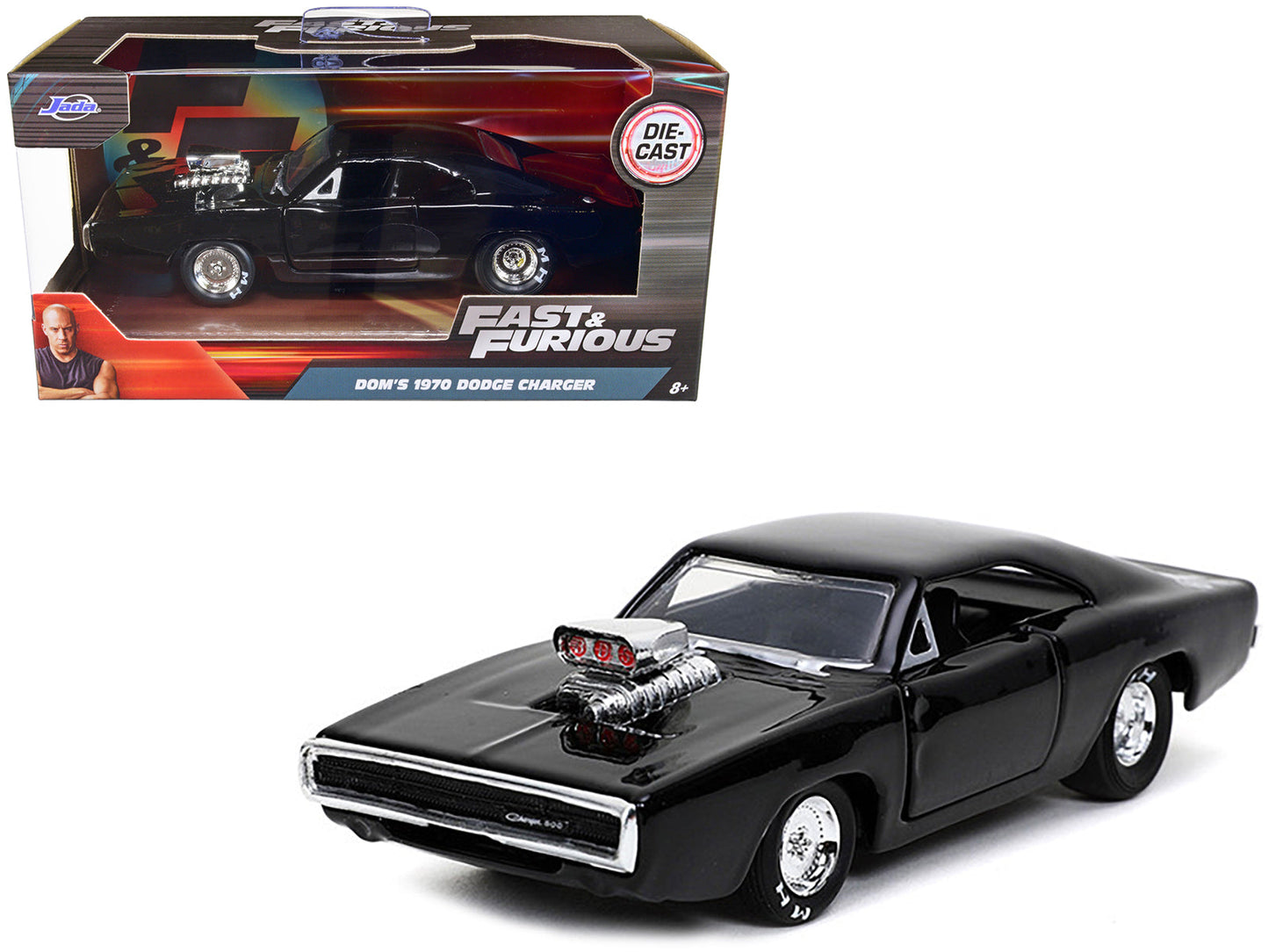 Dom's 1970 Dodge Charger 500 Black "Fast & Furious 9 F9" (2021) Movie 1/32 Diecast Model Car