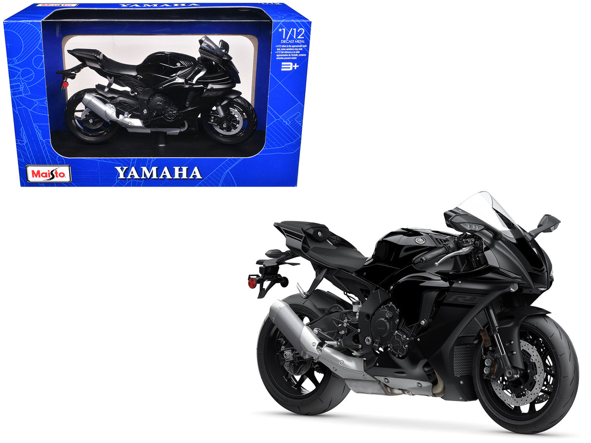Yamaha YZF-R1 Black 1/12 Diecast Motorcycle Model