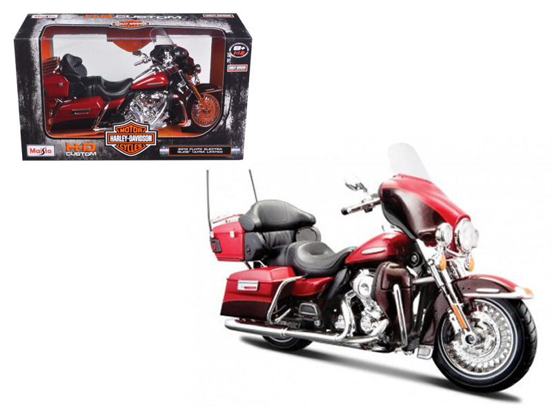 2013 Harley Davidson FLHTK Electra Glide Ultra Limited Red Bike 1/12 Diecast Motorcycle Model