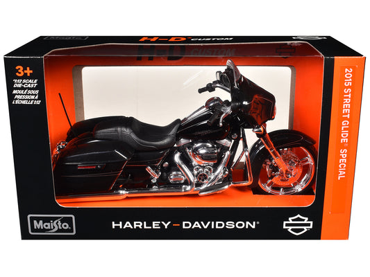 2015 Harley-Davidson Street Glide Special Black 1/12 Diecast Motorcycle Model