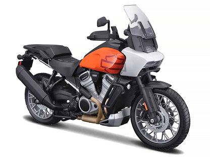 2021 Harley Davidson Pan America 1250 Motorcycle Orange and Black "H-D Custom" 1/12 Diecast Model