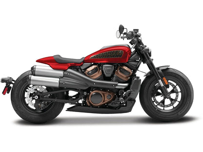 2024 Harley Davidson Sportster S Motorcycle Red Metallic and Black "H-D Custom" Series 1/12 Diecast Model Car