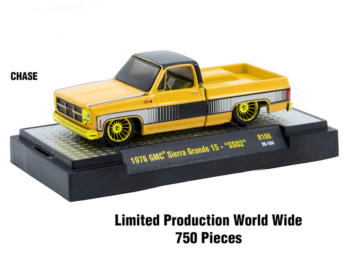 "Auto-Thentics" 6 piece Set Release 106 IN DISPLAY CASES Limited Edition 1/64 Diecast Model Cars