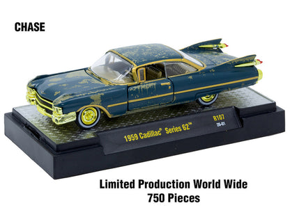 "Auto-Thentics" 6 piece Set Release 107 IN DISPLAY CASES Limited Edition 1/64 Diecast Model Cars