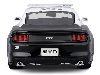 2015 Ford Mustang GT 5.0 "Police" Black and White "Authority" Series 1/24 Diecast Model Car