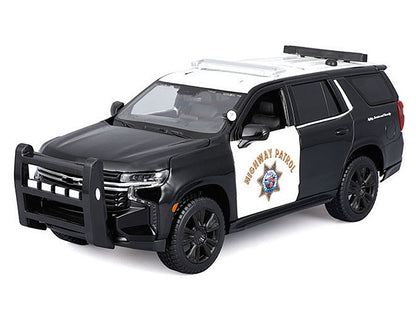 2021 Chevrolet Tahoe "California Highway Patrol" Black and White "Authority" "Maisto Design" Series 1/26 Diecast Model Car