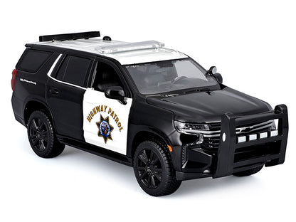 2021 Chevrolet Tahoe "California Highway Patrol" Black and White "Authority" "Maisto Design" Series 1/26 Diecast Model Car