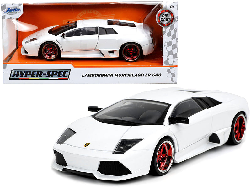 Lamborghini Murcielago LP640 White "Hyper-Spec" 1/24 Diecast Model Car