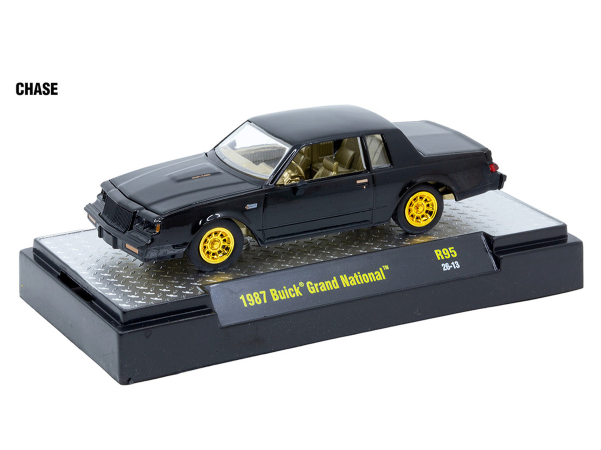 "Auto Meets" Set of 6 Cars IN DISPLAY CASES Release 95 Limited Edition 1/64 Diecast Model Cars