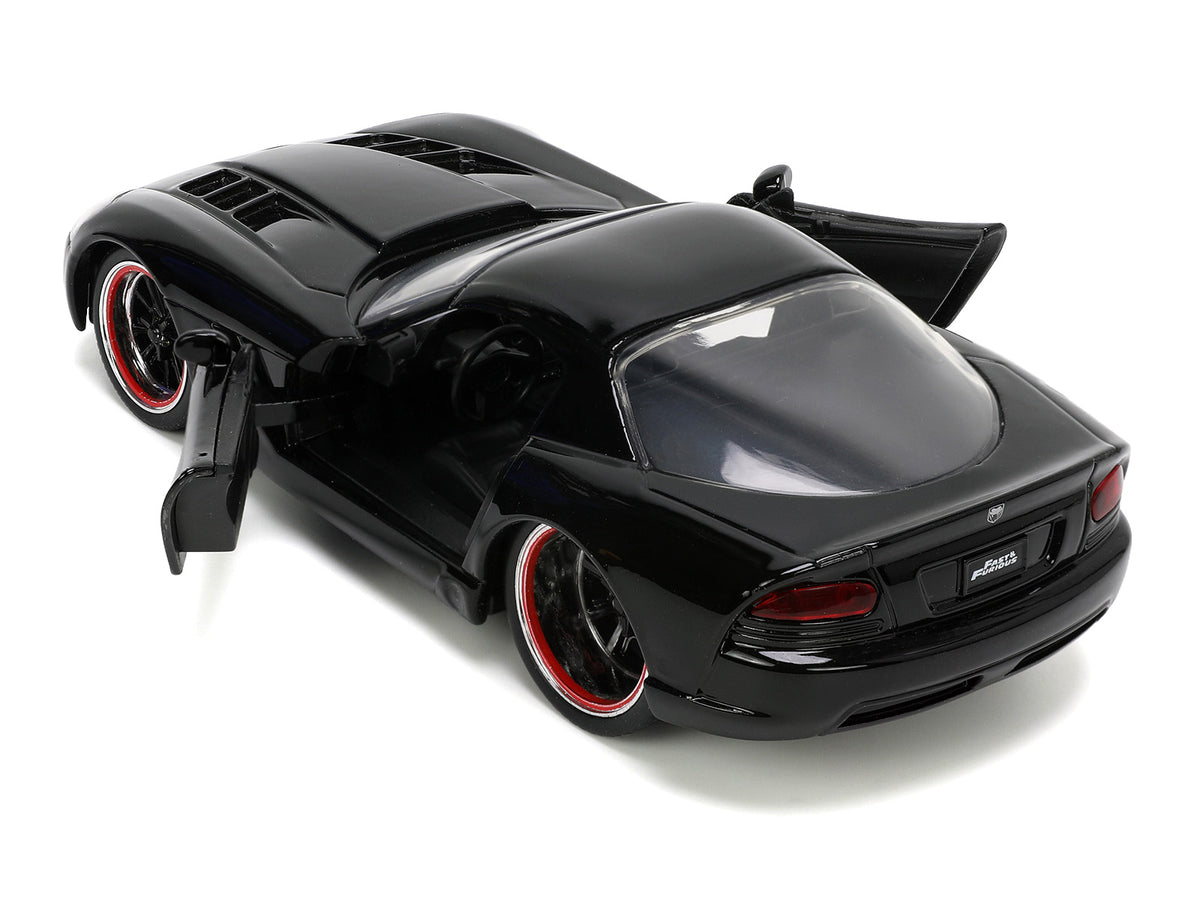 Letty's Dodge Viper SRT 10 Black "Furious 7" (2015) Movie "Fast & Furious" Series 1/32 Diecast Model Car
