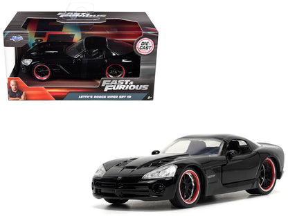 Letty's Dodge Viper SRT 10 Black "Furious 7" (2015) Movie "Fast & Furious" Series 1/32 Diecast Model Car