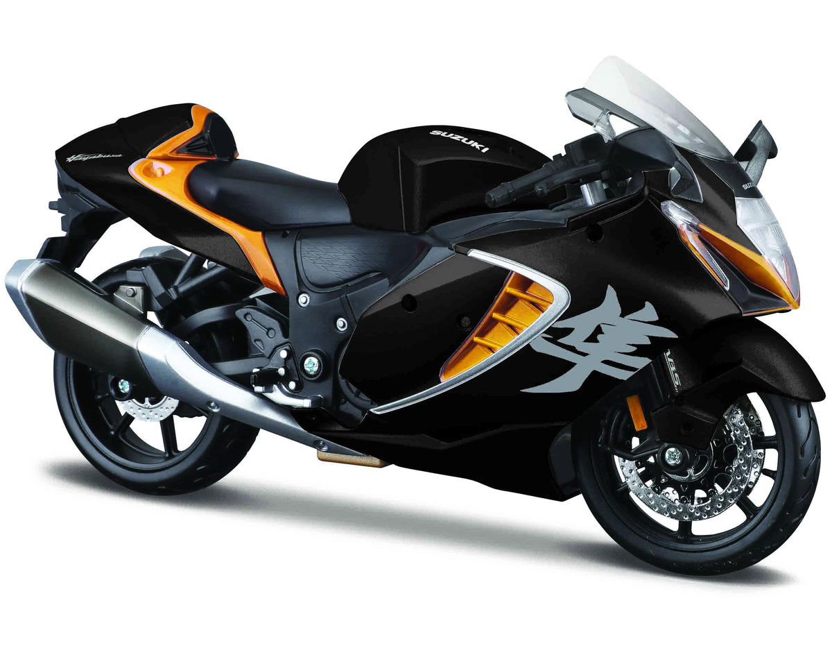2022 Suzuki Hayabusa Black Metallic 1/12 Diecast Motorcycle Model