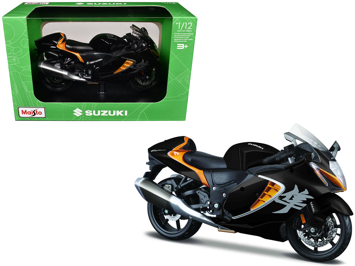 2022 Suzuki Hayabusa Black Metallic 1/12 Diecast Motorcycle Model